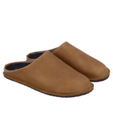 Damen Hausschuhe mit Schurwollfutter, Warm Gefütterte Wollpantoffeln, Kuschelige Hüttenschuhe für Herbst & Winter, Braun, Made in Austria