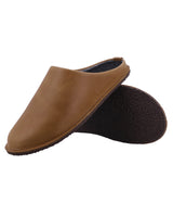 Damen Hausschuhe mit Schurwollfutter, Warm Gefütterte Wollpantoffeln, Kuschelige Hüttenschuhe für Herbst & Winter, Braun, Made in Austria