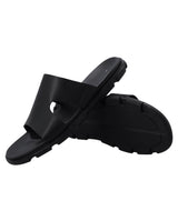 Herren Ledersandalen mit breiter Passform, Bequeme Sandalen mit Extra Weite, Orthopädische Sommerschuhe für Alltag & Outdoor, Schwarz
