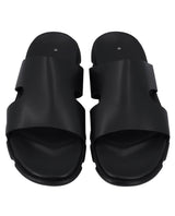Herren Ledersandalen mit breiter Passform, Bequeme Sandalen mit Extra Weite, Orthopädische Sommerschuhe für Alltag & Outdoor, Schwarz