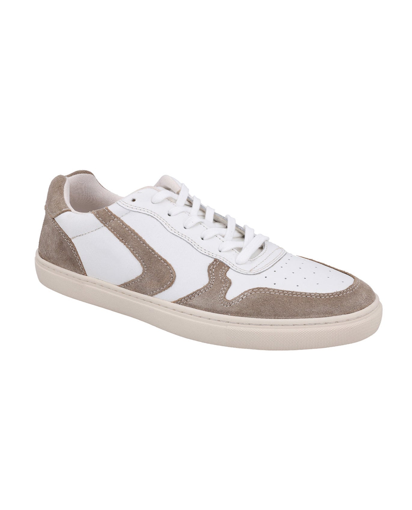 Herren Leder Sneaker Echtleder mit flexibler Sohle, Bequeme Freizeitschuhe, Sportliche Halbschuhe für Alltag & Freizeit, Hellbraun