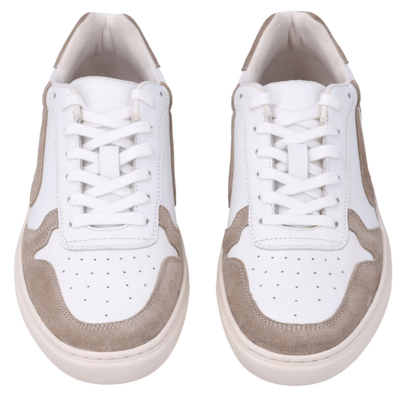 Herren Leder Sneaker Echtleder mit flexibler Sohle, Bequeme Freizeitschuhe, Sportliche Halbschuhe für Alltag & Freizeit, Hellbraun