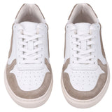 Herren Leder Sneaker Echtleder mit flexibler Sohle, Bequeme Freizeitschuhe, Sportliche Halbschuhe für Alltag & Freizeit, Hellbraun