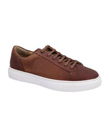 Herren Lederschuhe Echtleder mit weich gepolstertem Fersenbereich, Bequeme Business Halbschuhe für Büro & Alltag, Braun