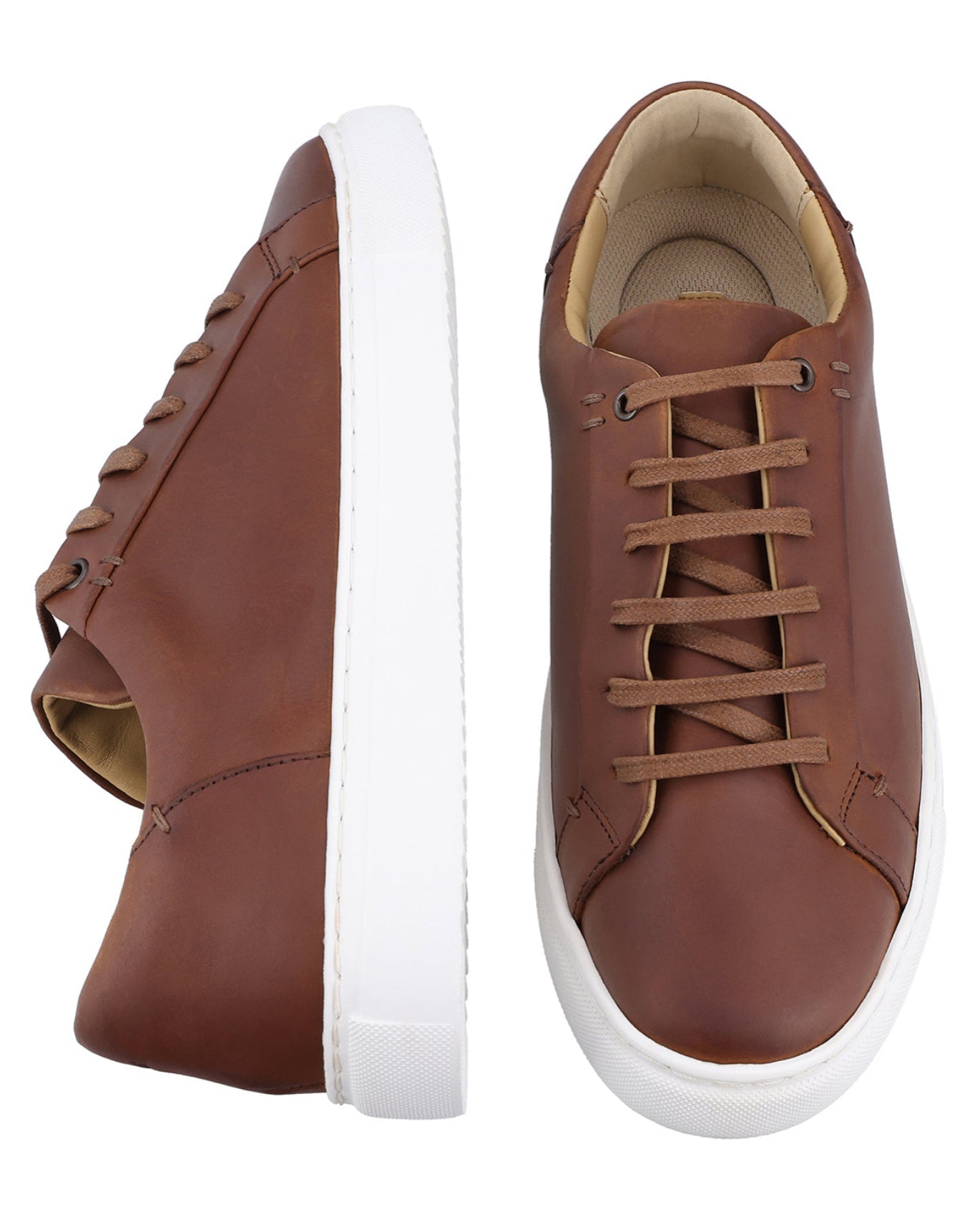 Herren Lederschuhe Echtleder mit weich gepolstertem Fersenbereich, Bequeme Business Halbschuhe für Büro & Alltag, Braun