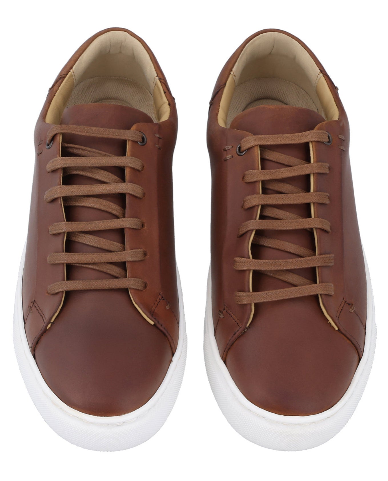 Herren Lederschuhe Echtleder mit weich gepolstertem Fersenbereich, Bequeme Business Halbschuhe für Büro & Alltag, Braun