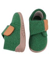 Kinder Sneaker mit Klettverschluss, Bequeme Turnschuhe für Jungen & Mädchen, Leichte Freizeitschuhe für Kita & Alltag, Dunkelgrün