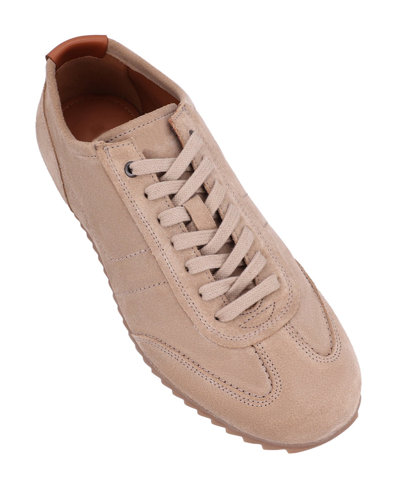 Herren Leder Sneaker Echtleder im sportlichen Stil, Bequeme Freizeitschuhe, Elegante Halbschuhe für Alltag & Business, Hellbraun
