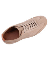 Herren Leder Sneaker Echtleder im sportlichen Stil, Bequeme Freizeitschuhe, Elegante Halbschuhe für Alltag & Business, Hellbraun