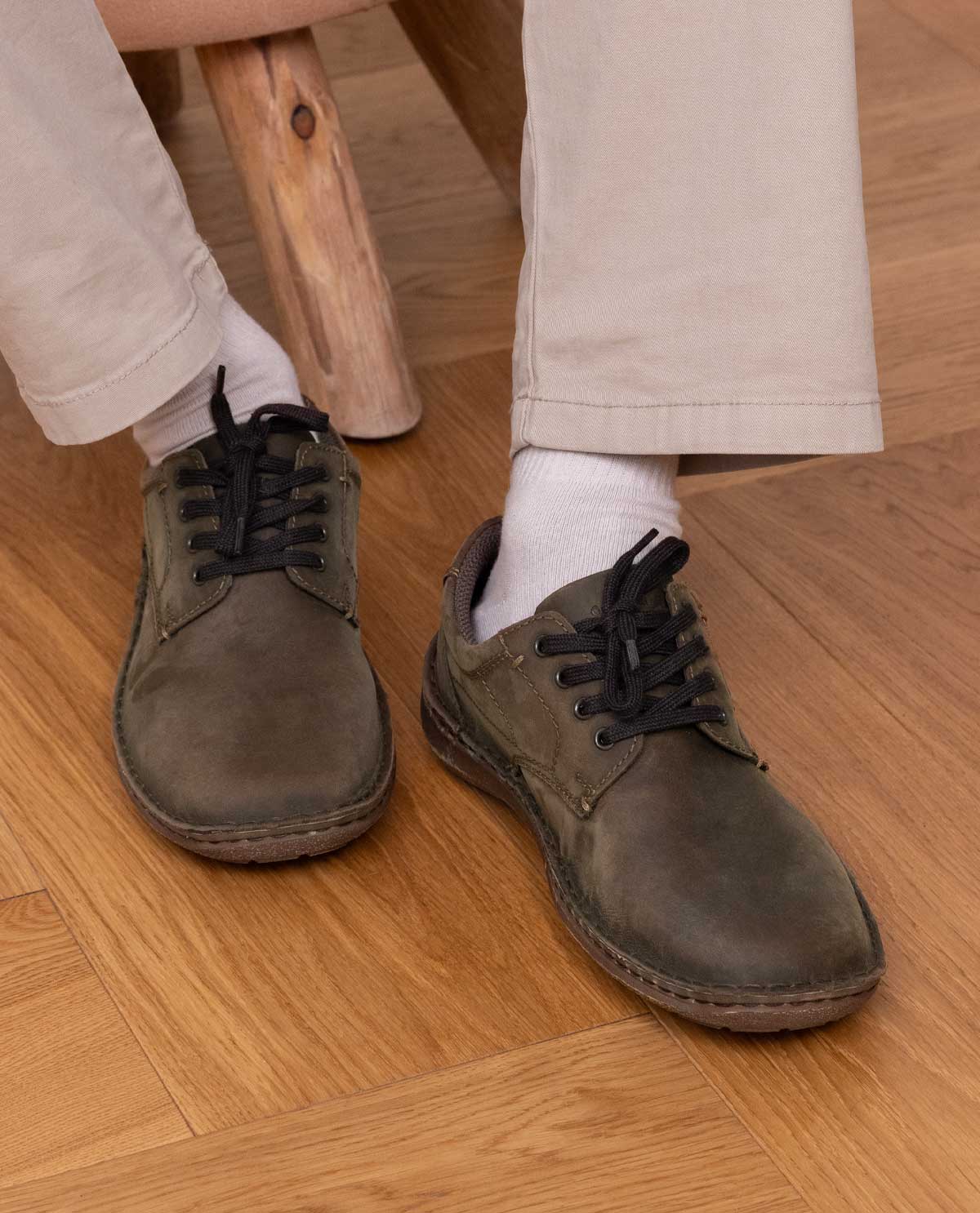 Herren Lederschuhe Echtleder mit hohem Tragekomfort, Bequeme Business Halbschuhe, Elegante Schnürschuhe für Büro & Alltag, Braun
