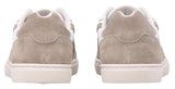 Herren Leder Sneaker Echtleder mit flexibler Sohle, Bequeme Freizeitschuhe, Sportliche Halbschuhe für Alltag & Freizeit, Hellbraun