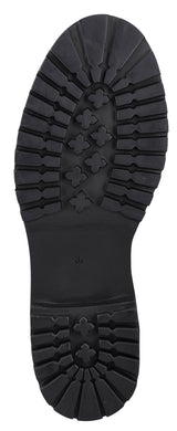 Damen Lederstiefelette mit Schnürung & Reißverschluss, Echtleder Boots, Elegante Business Stiefeletten für Herbst & Winter, Schwarz