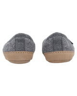 Damen Hausschuhe aus Schurwolle, Warme Wollpantoffeln, Kuschelige Hüttenschuhe für Herbst & Winter, Grau, Made in Austria