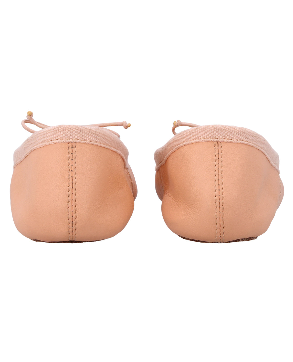 Kinder Ballettschuhe mit angenähtem Gummiband, Weiche Ballettschläppchen mit durchgehender Sohle, Tanzschuhe für Mädchen, Rosa