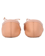 Kinder Ballettschuhe mit angenähtem Gummiband, Weiche Ballettschläppchen mit durchgehender Sohle, Tanzschuhe für Mädchen, Rosa