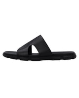 Herren Ledersandalen mit breiter Passform, Bequeme Sandalen mit Extra Weite, Orthopädische Sommerschuhe für Alltag & Outdoor, Schwarz
