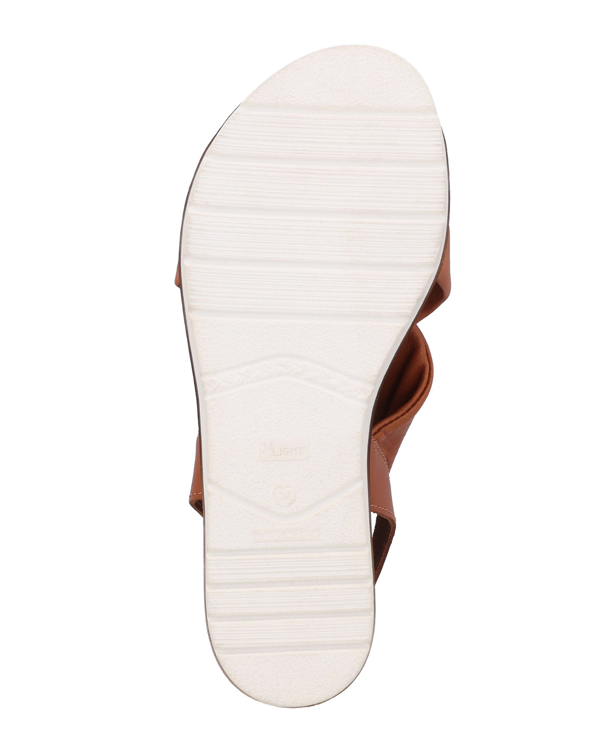 Damen Ledersandalen mit Riemen & leicht erhöhter Sohle, Bequeme Sommer Sandalen mit Keilabsatz, Elegante Sommerschuhe für Alltag & Strand, Orange