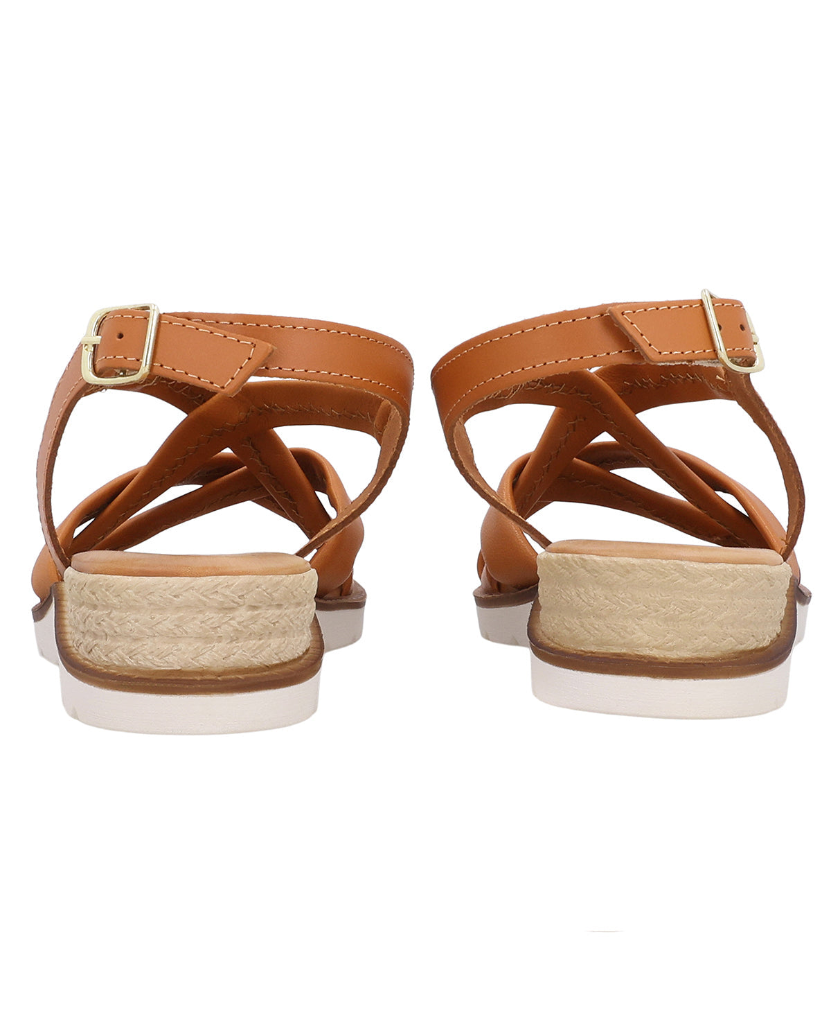 Damen Ledersandalen mit gepolstertem Fußbett & verstellbarem Riemen, Bequeme Sommer Sandalen, Elegante Sommerschuhe für Alltag & Strand, Orange