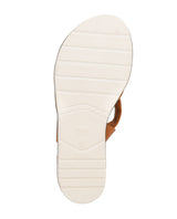 Damen Ledersandalen mit gepolstertem Fußbett & verstellbarem Riemen, Bequeme Sommer Sandalen, Elegante Sommerschuhe für Alltag & Strand, Orange