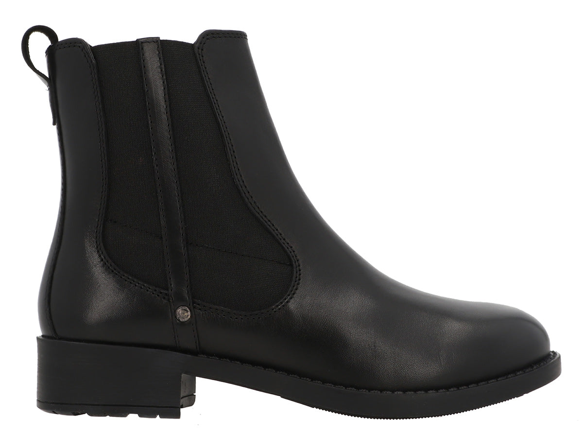 Damen Lederstiefeletten mit Reißverschluss & Schnürung, Echtleder Boots, Elegante Business Stiefeletten für Herbst & Winter, Schwarz