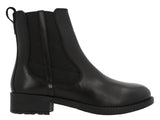 Damen Lederstiefeletten mit Reißverschluss & Schnürung, Echtleder Boots, Elegante Business Stiefeletten für Herbst & Winter, Schwarz