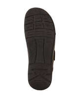 Herren Ledersandalen mit verstellbaren Riemen & Klettverschluss, Bequeme Trekkingsandalen, Outdoor Sommerschuhe für Alltag & Wandern, Braun