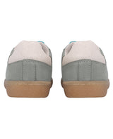 Herren Sneaker aus Veloursleder, Bequeme Freizeitschuhe aus weichem Wildleder, Sportliche Halbschuhe für Alltag & Freizeit, Grün