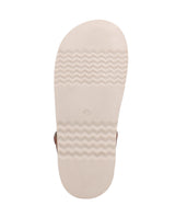 Kinder Sandalen mit Klettverschluss & gepolsterter Ferse, Bequeme Ledersandalen für Jungen & Mädchen, Leichte Sommerschuhe für Kita & Alltag, Braun