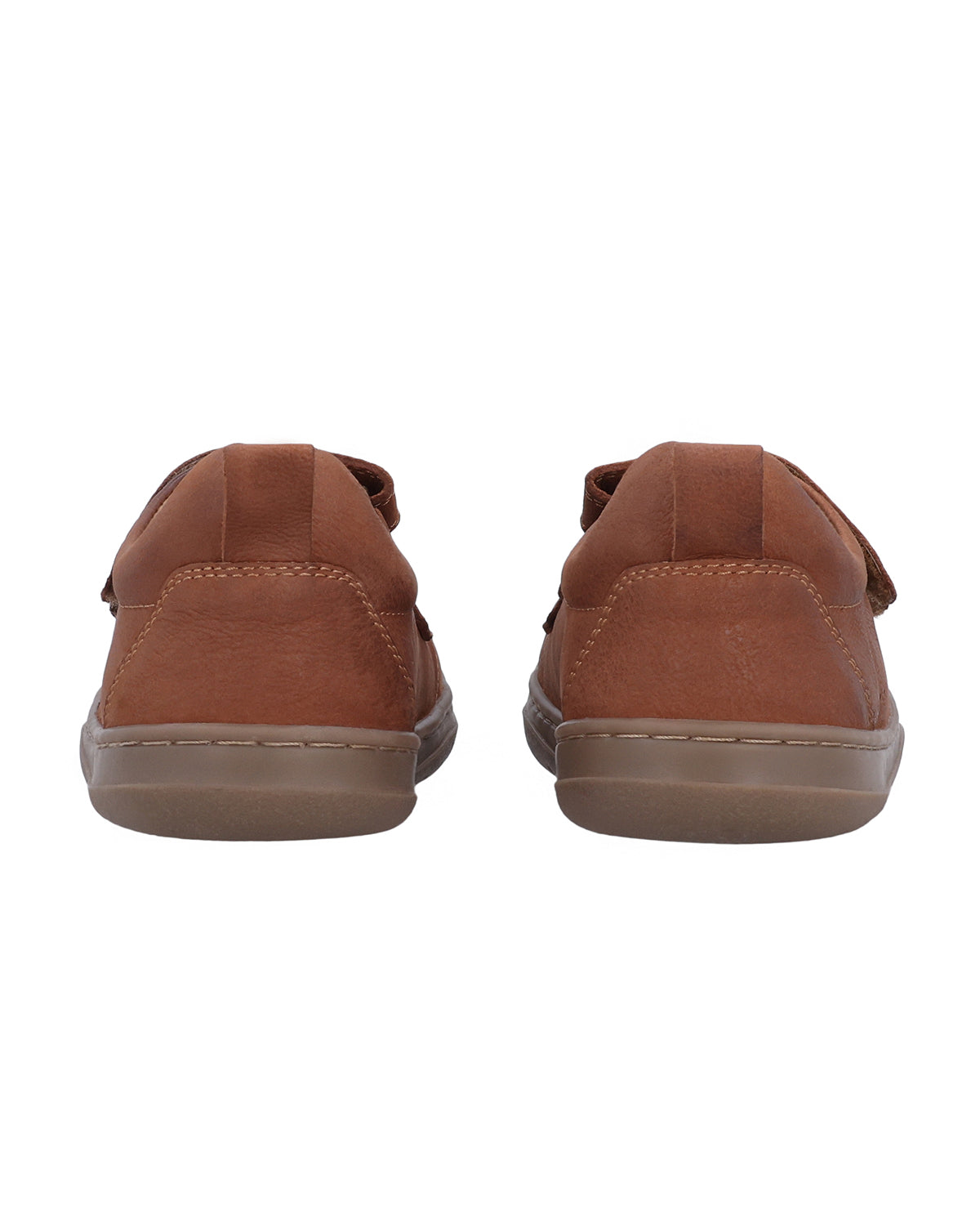 Kinder Barfußschuhe mit Klettverschluss & rutschfester Sohle, Leichte Minimalschuhe für Jungen & Mädchen, Bequeme Barfuß Sneaker für Kita & Alltag, Braun