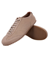 Herren Leder Sneaker Echtleder im sportlichen Stil, Bequeme Freizeitschuhe, Elegante Halbschuhe für Alltag & Business, Hellbraun