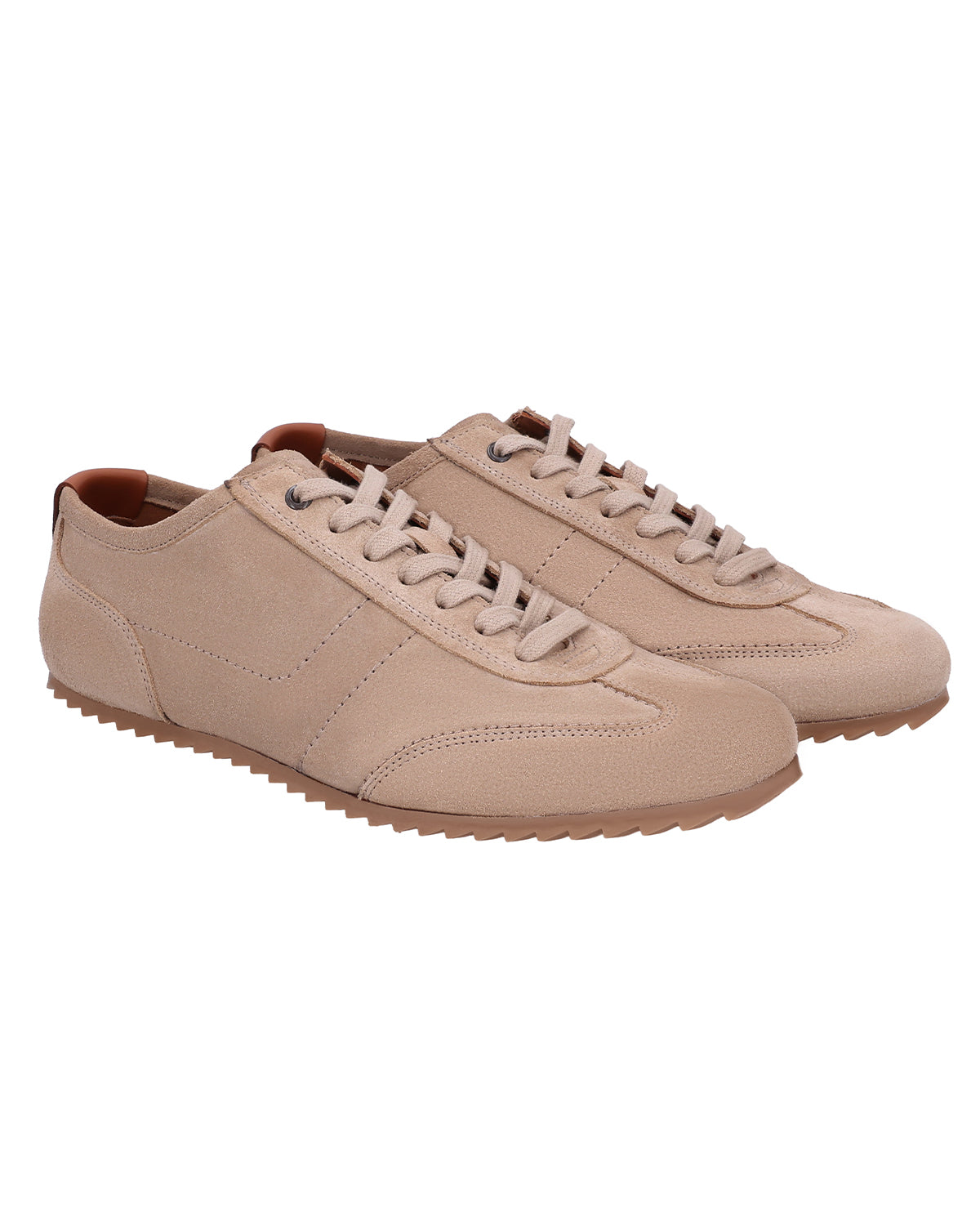 Herren Leder Sneaker Echtleder im sportlichen Stil, Bequeme Freizeitschuhe, Elegante Halbschuhe für Alltag & Business, Hellbraun