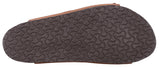 Herren Sandalen aus Leder mit Kork-Fußbett, Bequeme Ledersandalen mit EVA-Sohle, Anatomische Pantoletten für Sommer & Alltag, Braun